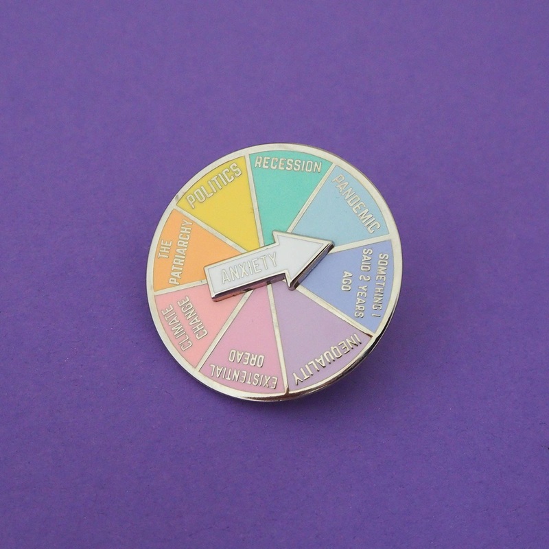 Hand Over Your Fairy Cakes – Anxiety Spinner Enamel Pin