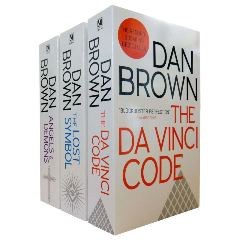 Dan Brown 3 Books Set Collection Angels & Demons, The Da Vinci Code,…etc