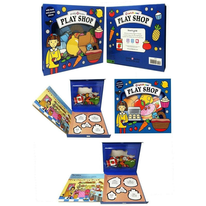 Play Shop (Let’s Pretend) Sets By Roger Priddy Books Childrens Board Book Set