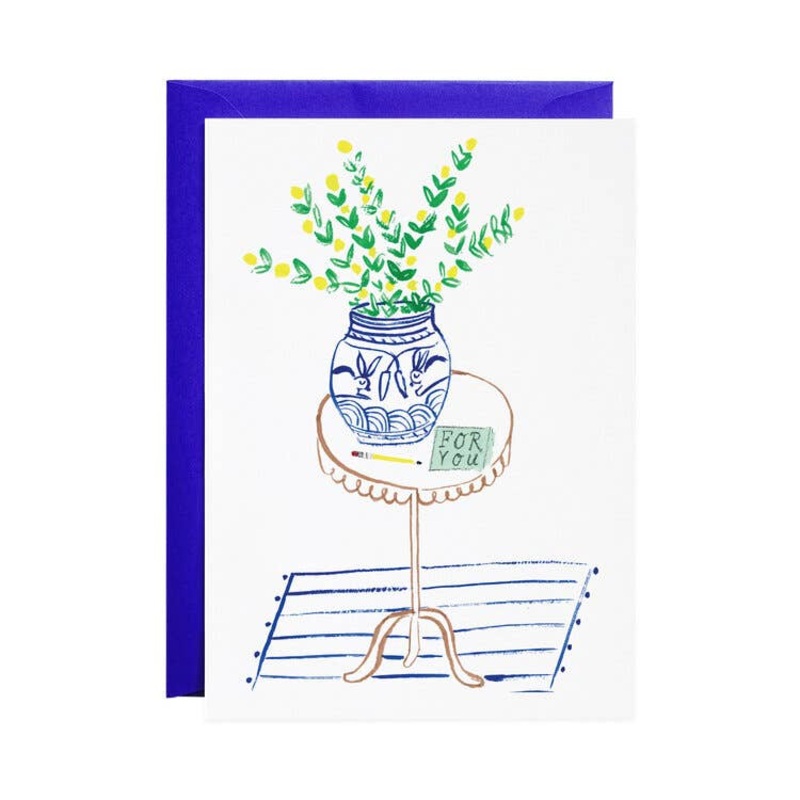 A Note on the Table – Greeting Card