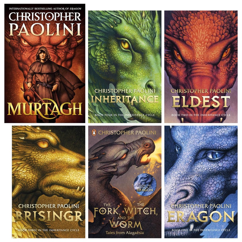 Inheritance Cycle 6 Books Collection (Eragon, Eldest, Brisingr, Inheritance, Murtagh & The Fork, the Witch, and the Worm)