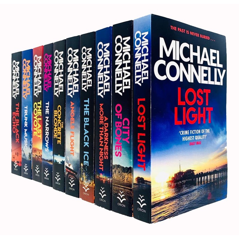 Michael Connelly 10 Books Set (City Of Bones, The Concrete Blonde, Lost Light & More)