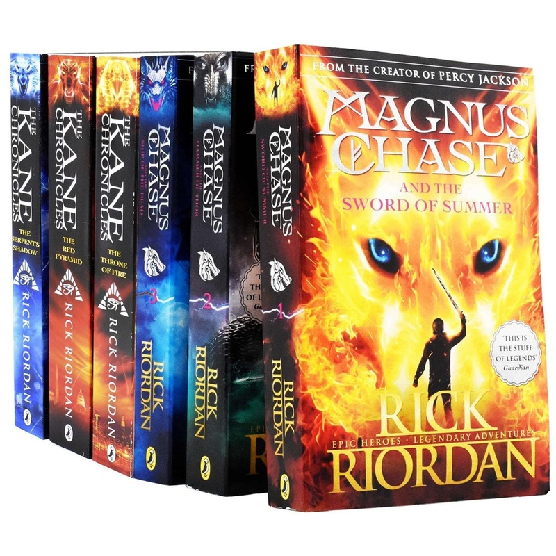 The Kane Chronicles and Magnus Chase Series 6 Books Collection By Rick Riordan (Throne of Fire, The Red Pyramid, The Serpent’s Shadow, Magnus Chase and the Sword of Summer and 2 More)