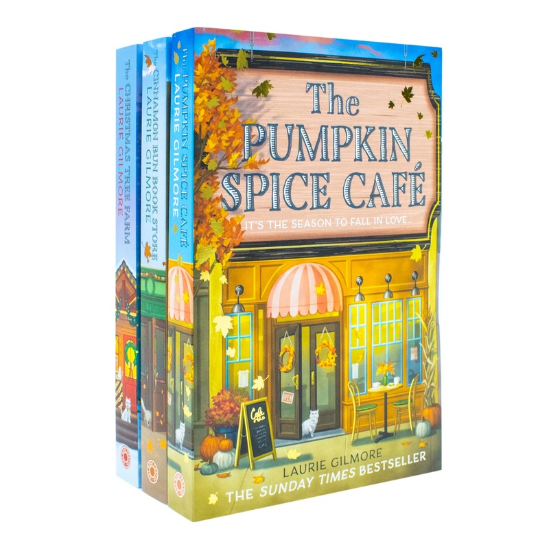 Dream Harbor Series Book 1-3 By Laurie Gilmore 3 Books Collection Set (The Pumpkin Spice Cafe, The Cinnamon Bun Book Store and The Christmas Tree Farm)