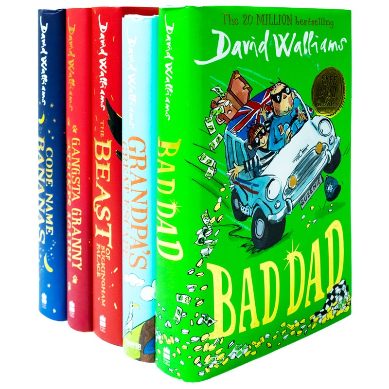 David Walliams 5 Books Set Collection ( Bad Dad, Grandpa’s Great Escape, Gangsta Granny, Code Name Bananas,The Beast