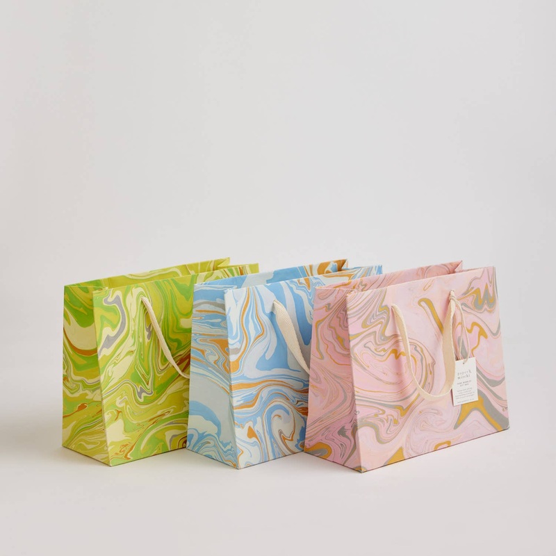 Marbled Gift Bags (Medium) – Pastel