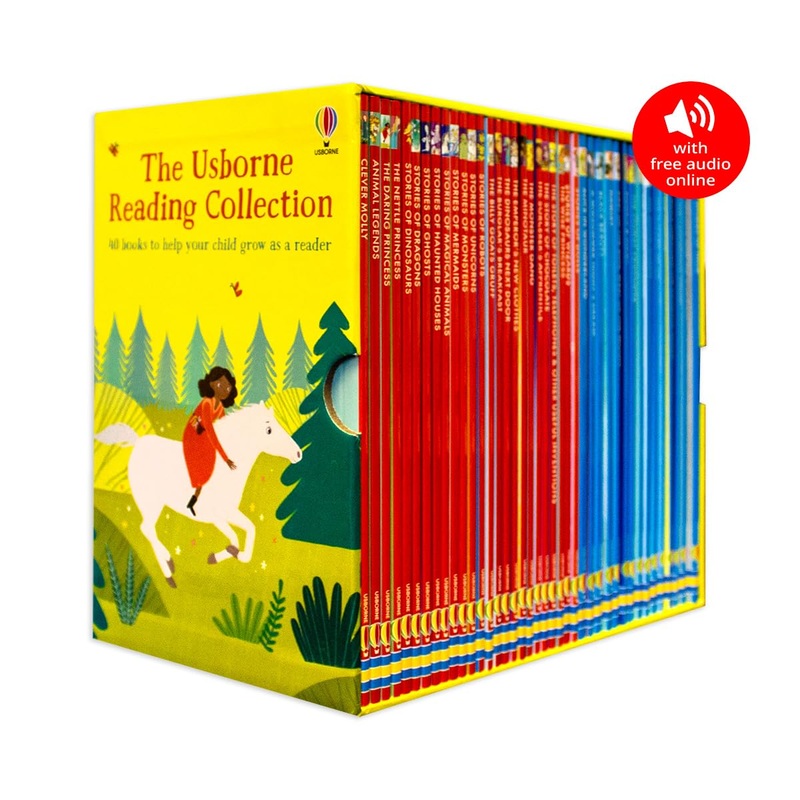 Usborne Young Reading Collection 40 Illustrated Books Box Set Read At Home Age 5+ – New Version