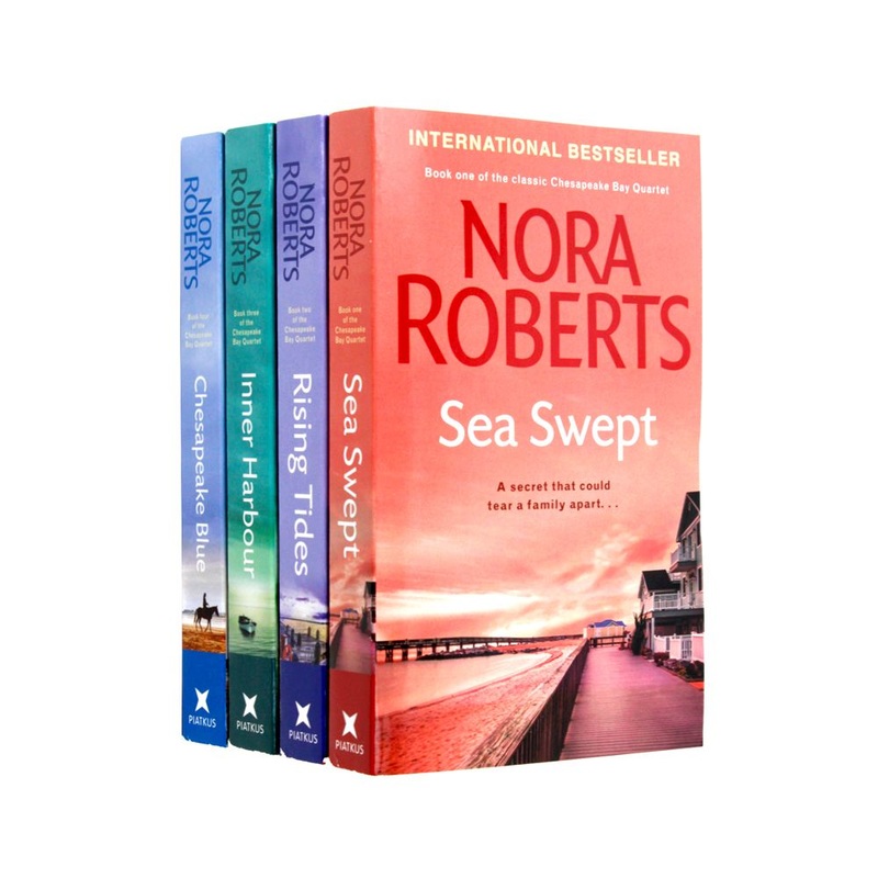 Nora Roberts Chesapeake Bay Series 4 Book Set  Sea Swept, Rising Tides, Inner Harbour, Chesapeake Blue | Romance, Fiction, Bestselling Novels