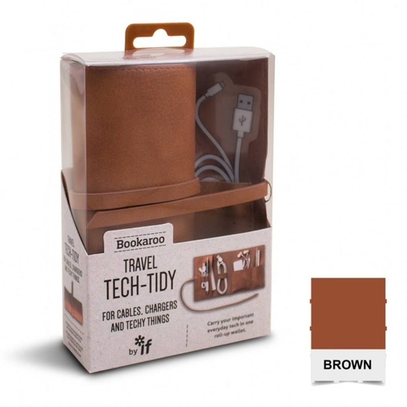 if USA Bookaroo Travel Tech Tidy Brown