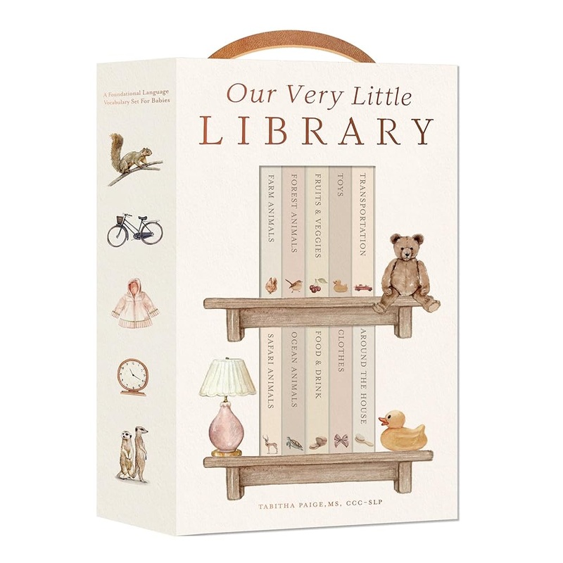Our Very Little Library Board Book Set: A Foundational Language Vocabulary Board Book Set for Babies (Our Little Adventures Series)