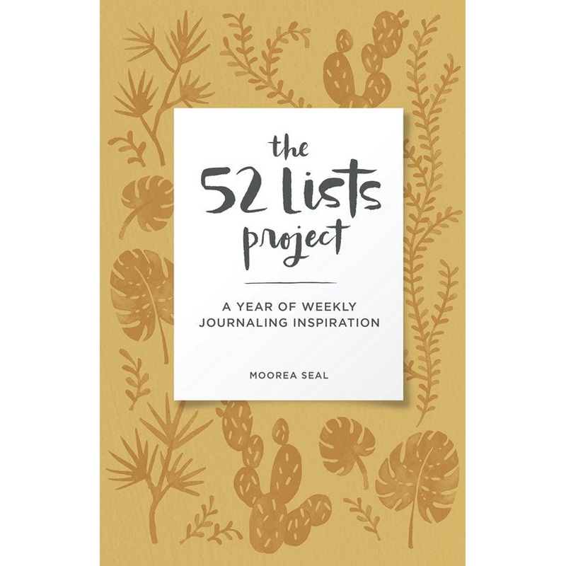 The 52 Lists Project Botanical Pattern : A Year of Weekly Journaling Inspiration