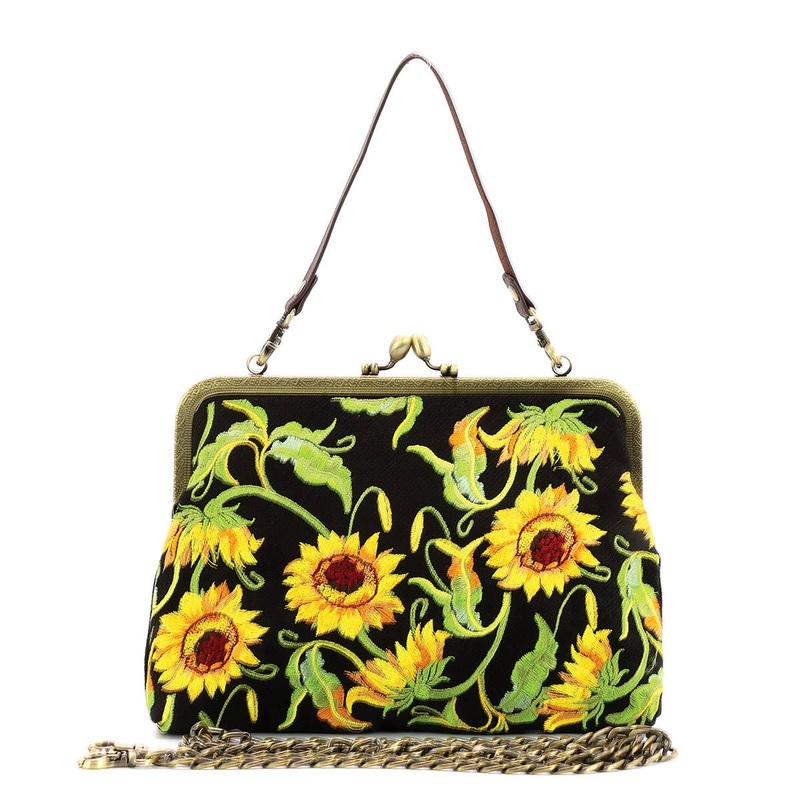 COMECO INC – Sunflower Kisslock Bag