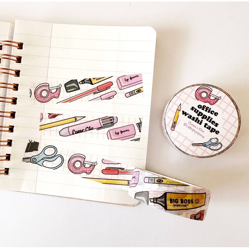 Office Supplies Washi Tape