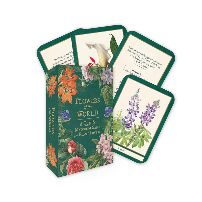 (09/30/25 PREORDER) Flowers of the World: A Matching and trivia game for plant lovers