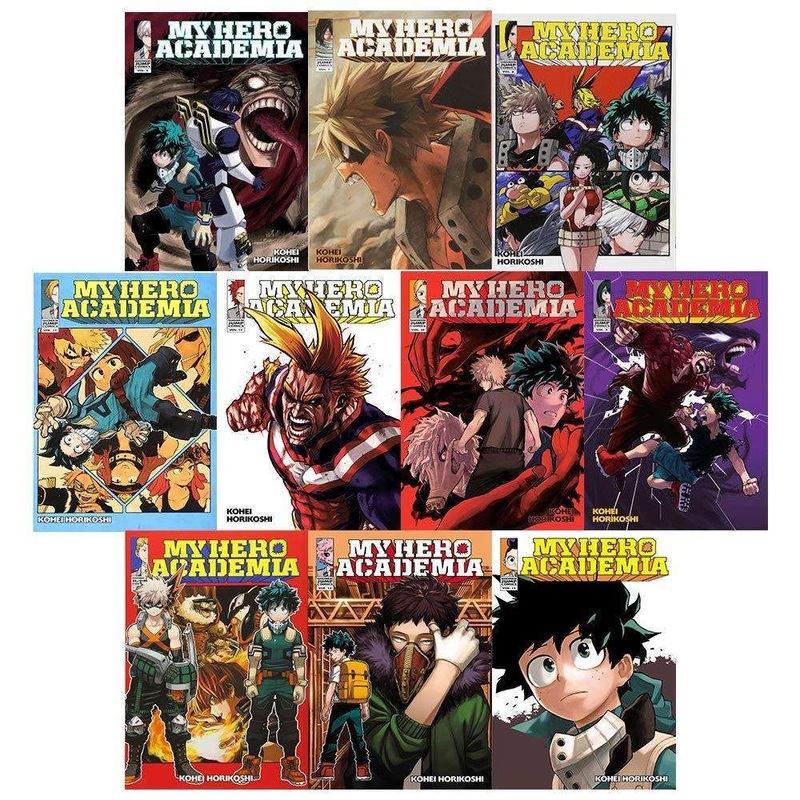 My Hero Academia Vol 615 by Kohei Horikoshi | 10 Book Manga Collection Set  | Shonen, Action, Superheroes, Graphic Novels, Japanese Comics
