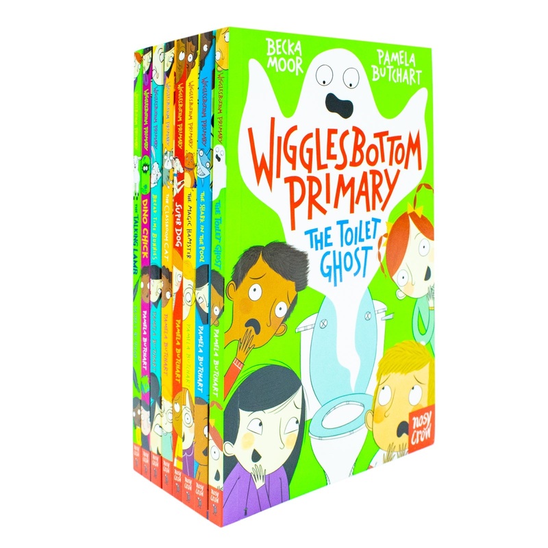 Wigglesbottom Primary 8-Book Collection by Pamela Butchart  Hilarious & Adventurous Children’s Stories | Toilet Ghost, Shark in the Pool & More