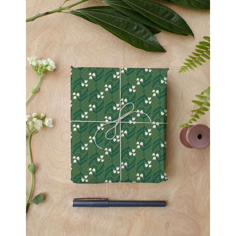 Dosado Green Wrapping Paper