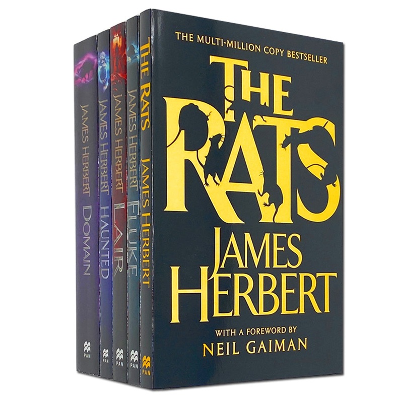 James Herbert Horror Fiction Book Set | 5 Books Collection  The Rats, Haunted, Domain & More | Classic Thriller for Gripping Reads