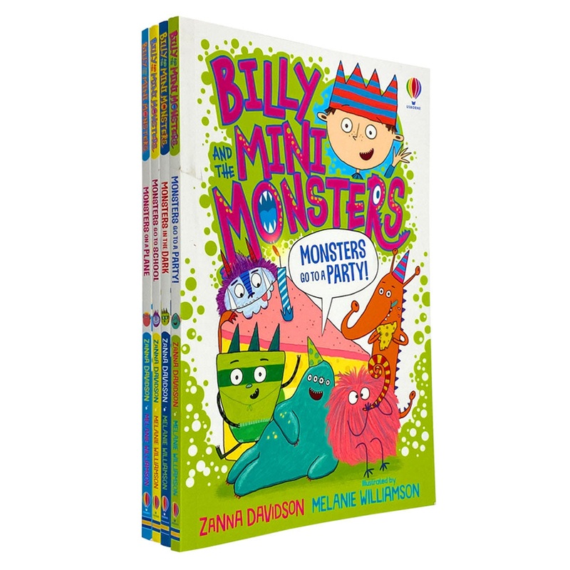 Billy and the Mini Monsters 4 Books Collection Set by Zanna Davidson Inc Monsters go to School, Monsters on a Plane…