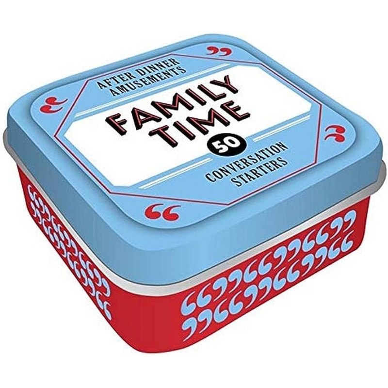 After Dinner Amusements: Family Time: 50 Conversation Starters (Conversation Card Game for Families, Portable Camping and Holiday Games)