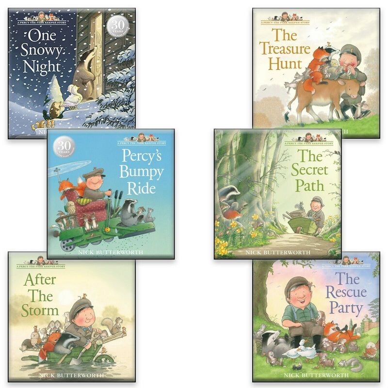 Percy the Park Keeper 6 Books Set Collection by Nick Butterworth  Children’s Adventure Stories with Animals & Nature | Fun Picture Books for Kids
