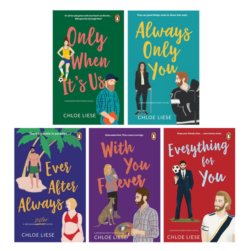 Bergman Brothers 5 Book Set Collection – Only When It's Us, Always Only You,Ever After Always, With You Forever, & Everything for You