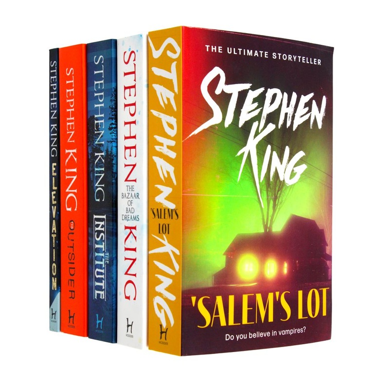 Stephen King 5 Books Collection Set (The Institute, The Outsider, Elevation, The Bazaar of Bad Dreams, ‘Salem’s Lot Stephen King)