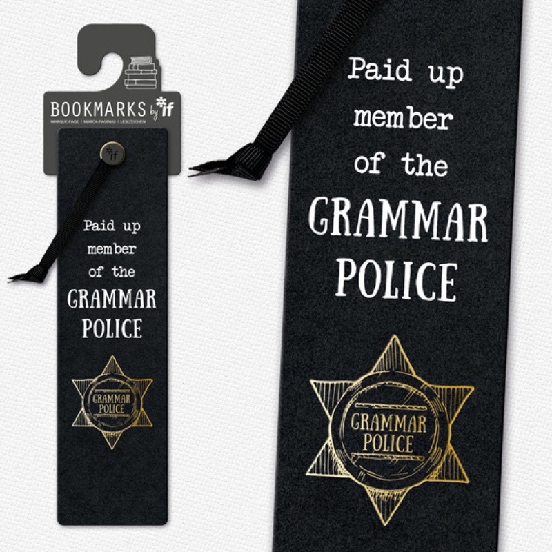 GRAMMAR POLICE BOOKMARK