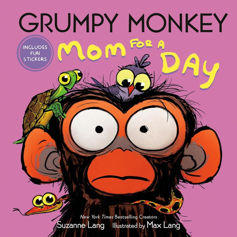 Grumpy Monkey Mom for a Day: Includes Fun Stickers Hardcover