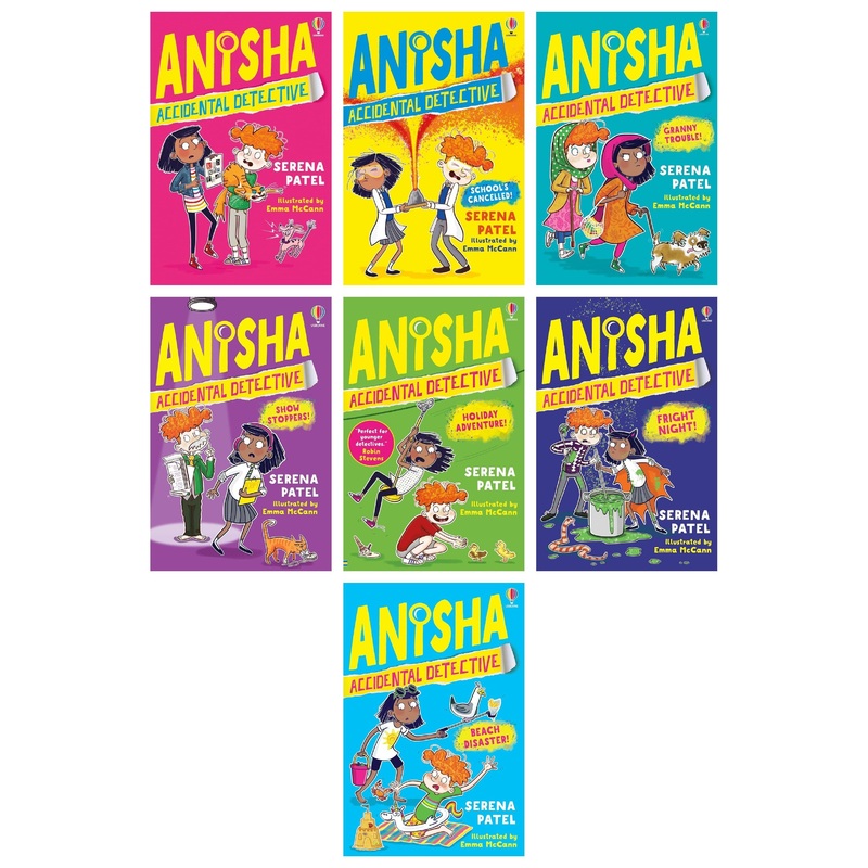 Anisha, Accidental Detective Series 7 Books Collection Set By Serena Patel (Accidental Detective, School’s Cancelled, Granny Trouble, Show Stoppers, Holiday Adventure, Fright Night, Beach Disaster)