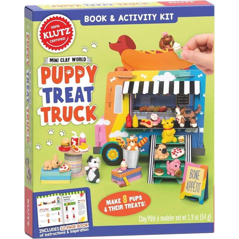 mini clay world puppy treat truck: a fun hardback craft book for 8+ years old kids By Klutz