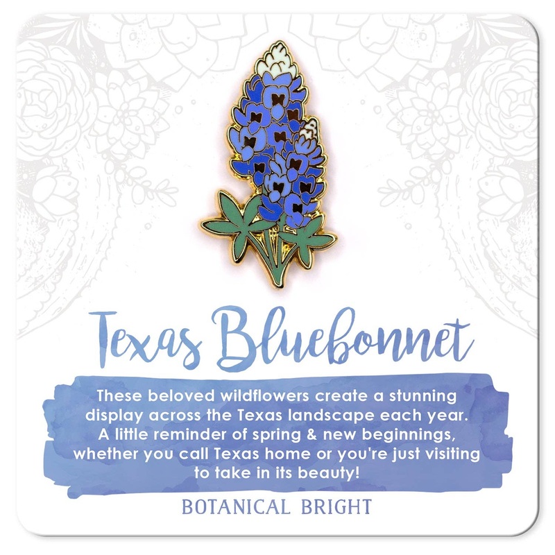Botanical Bright – Texas Bluebonnet Enamel Pin