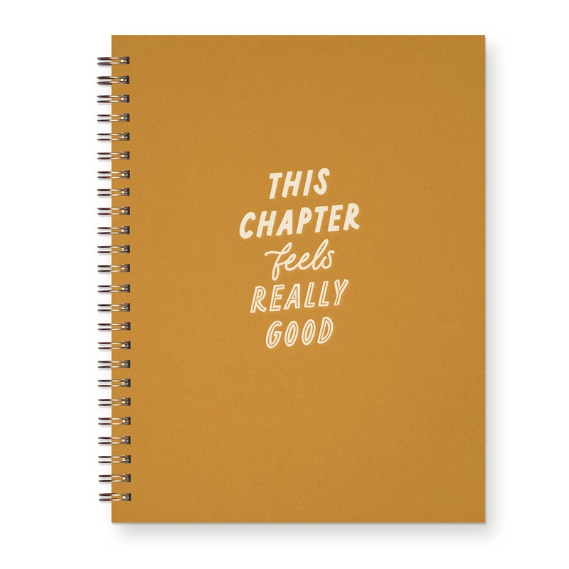 This Chapter Feels Really Good Journal | Lined Notebook Saffron