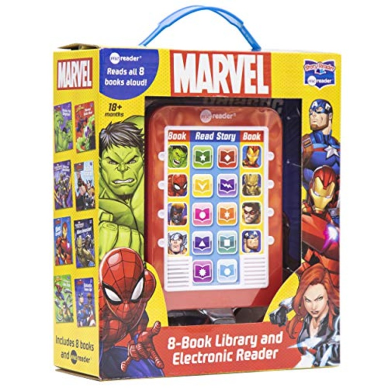 Marvel Super Heroes Spider-Man, Avengers, Guardians, and More! – Me Reader Electronic Reader with 8 Book Library – PI Kids