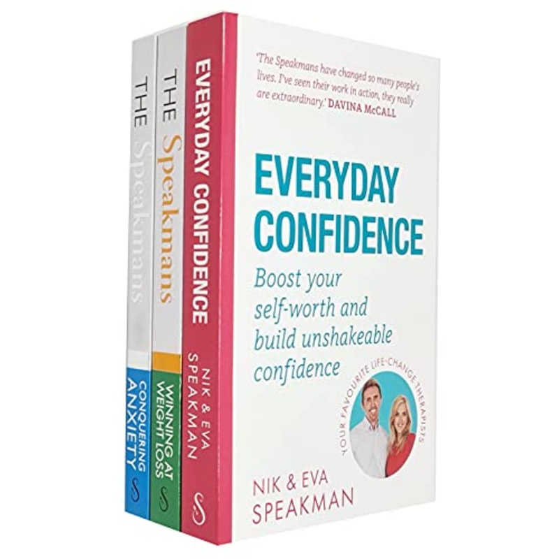 Nik and Eva Speakman Collection 3 Books Set (Conquering Anxiety, Everyday Confidence, Winning at Weight Loss)