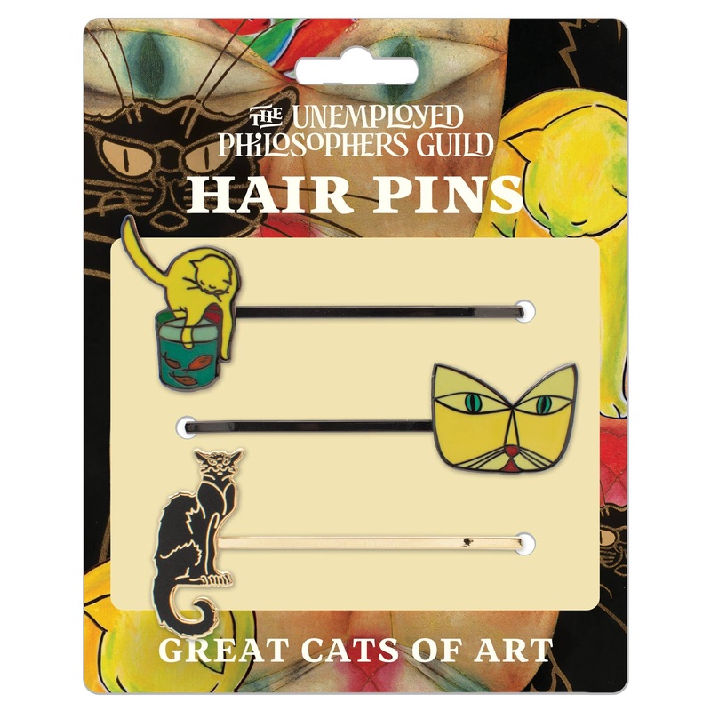 Unemployed Philosophers Guild – Great Cats of Art Hair Pins