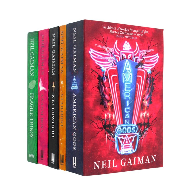 Neil Gaiman American Gods 5 Books Collection Set – American Gods, Neverwhere | Fantasy, Fiction, Adventure,Storytelling, Urban Fantasy Book