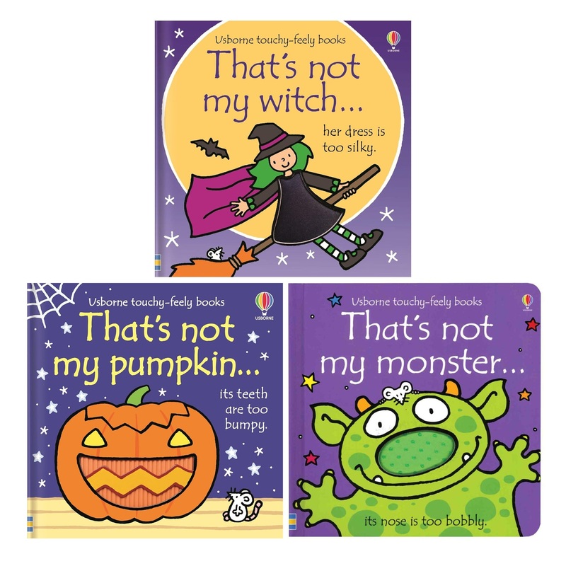 Halloween Baby Board Book Bundle Collection, That’s Not My Pumpkin, Witch, and Monster, Perfect Touch-and-Feel Books for Babies and Toddlers