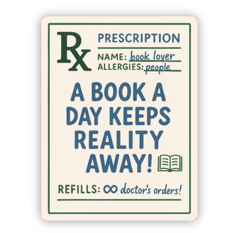 Book Prescription Sticker