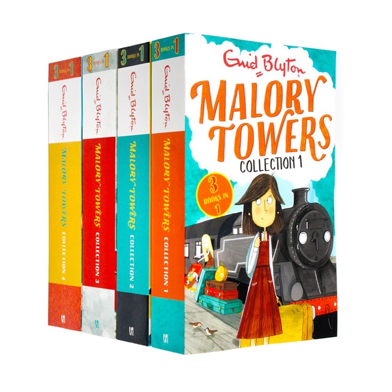 Enid Blyton Malory Towers 4-Book Set  12 Story Collection: First Term, Second Form, Third Year, Upper Fourth | Classic School Stories for 12+ years
