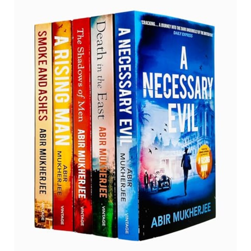 Wyndham & Banerjee Series 5 Books Set by Abir Mukherjee  Historical Crime &Mystery Thriller (A Necessary Evil, Death in the East,A Rising Man & More)