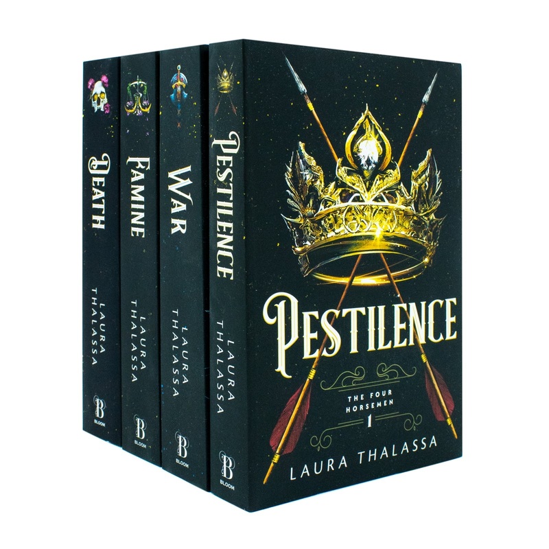 The Four Horsemen Series by Laura Thalassa  4-Book Collection Set (Pestilence, War, Famine & Death)| Epic Fantasy, Bestselling YA Fiction & Adventure