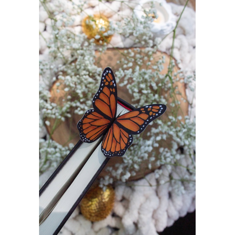 Meaggie Moos – 3D Monarch Butterfly Wings Bookmark | Soft Touch