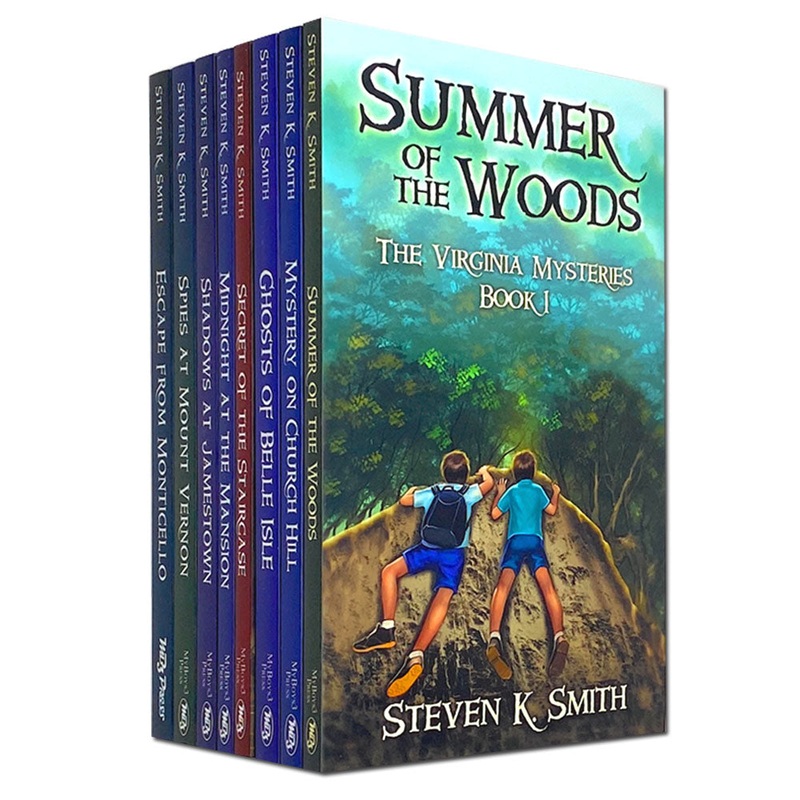 Virginia Mysteries Series 8 Book Set by Steven K. Smith  Kids Adventure, Mystery, Fiction Books for Children, Young Readers, Fun, Educational