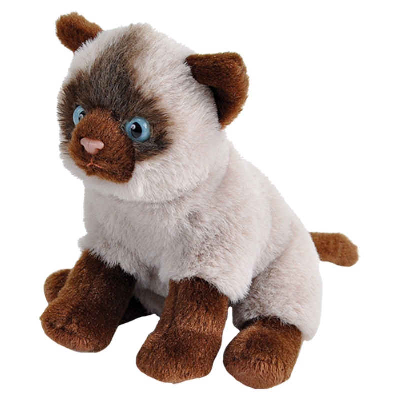Wild Republic – Pocketkins-ECO-Cat Siamese Stuffed Animal 5″