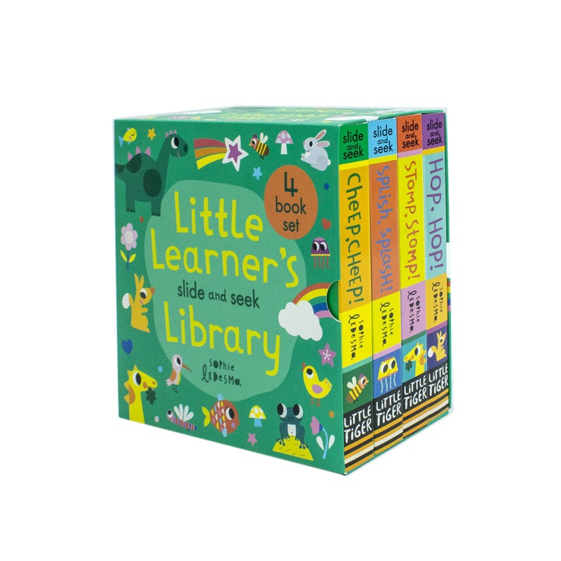 Little Learner’s Slide and Seek Series 4 Books Collection Box Set By Sophie Ledesma