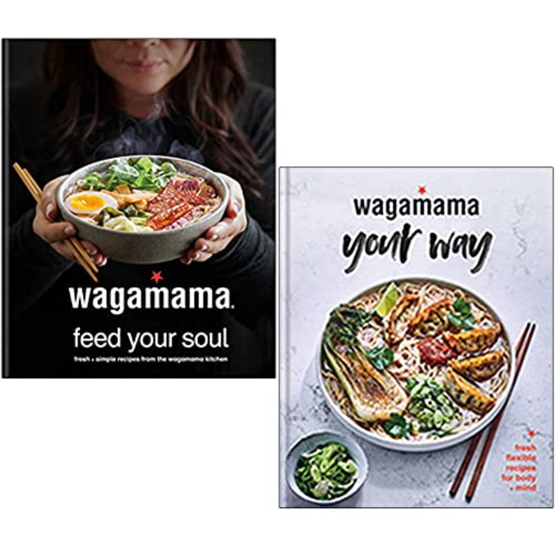 Wagamama 2-Book Collection  Feed Your Soul & Your Way | Asian cuisine, healthy recipes, noodle dishes, ramen, home cooking, cookbooks, fusion food