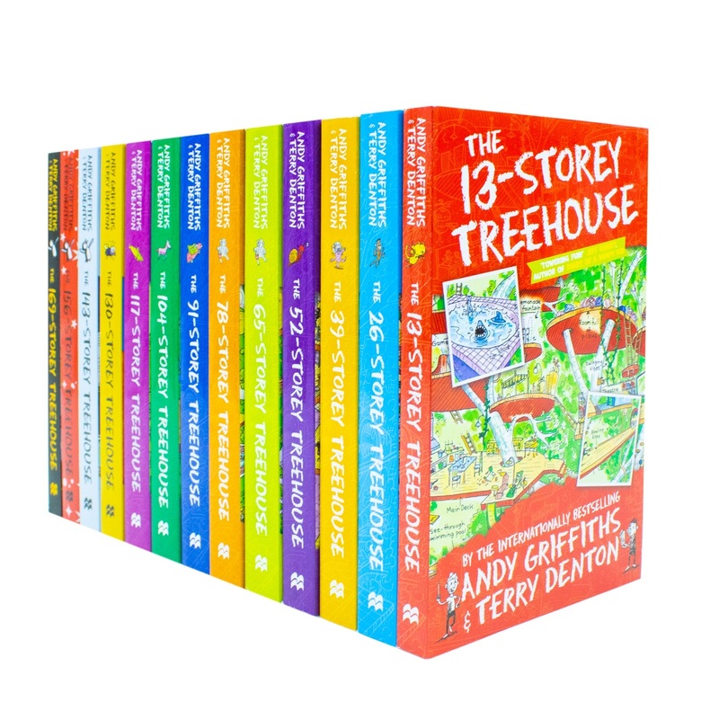 The Treehouse Series 1-13 Books Collection Set by Andy Griffiths & Terry Denton|Fun & Hilarious Children’s Adventure| Illustrated Stories for 8+ years