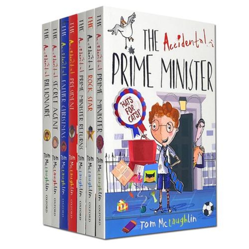 Tom McLaughlin Accidental Series 7 Books Collection Set – Accidental Secret Agent, President, Prime Minister, Billionaire, Father Christmas, Rock Star, Prime Minister Returns