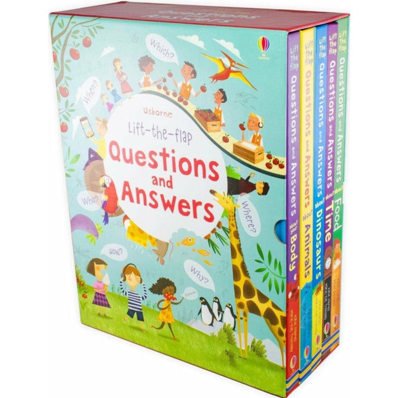 Usborne Lift the Flap – Questions And Answers 5 Books Collection Set
